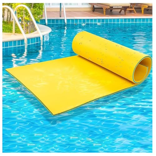 Tapis d'eau flottant pour lac et piscine avec matelas de natation
