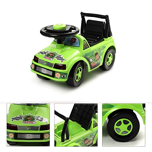 Image of Toyzone Ben10 Sports Moto Ride on | Baby Kids Car with Backrest | Comfortable Seat | Elegant Design | Twister Ride on with Horn | Under Seat Storage, 2 to 6 Years
