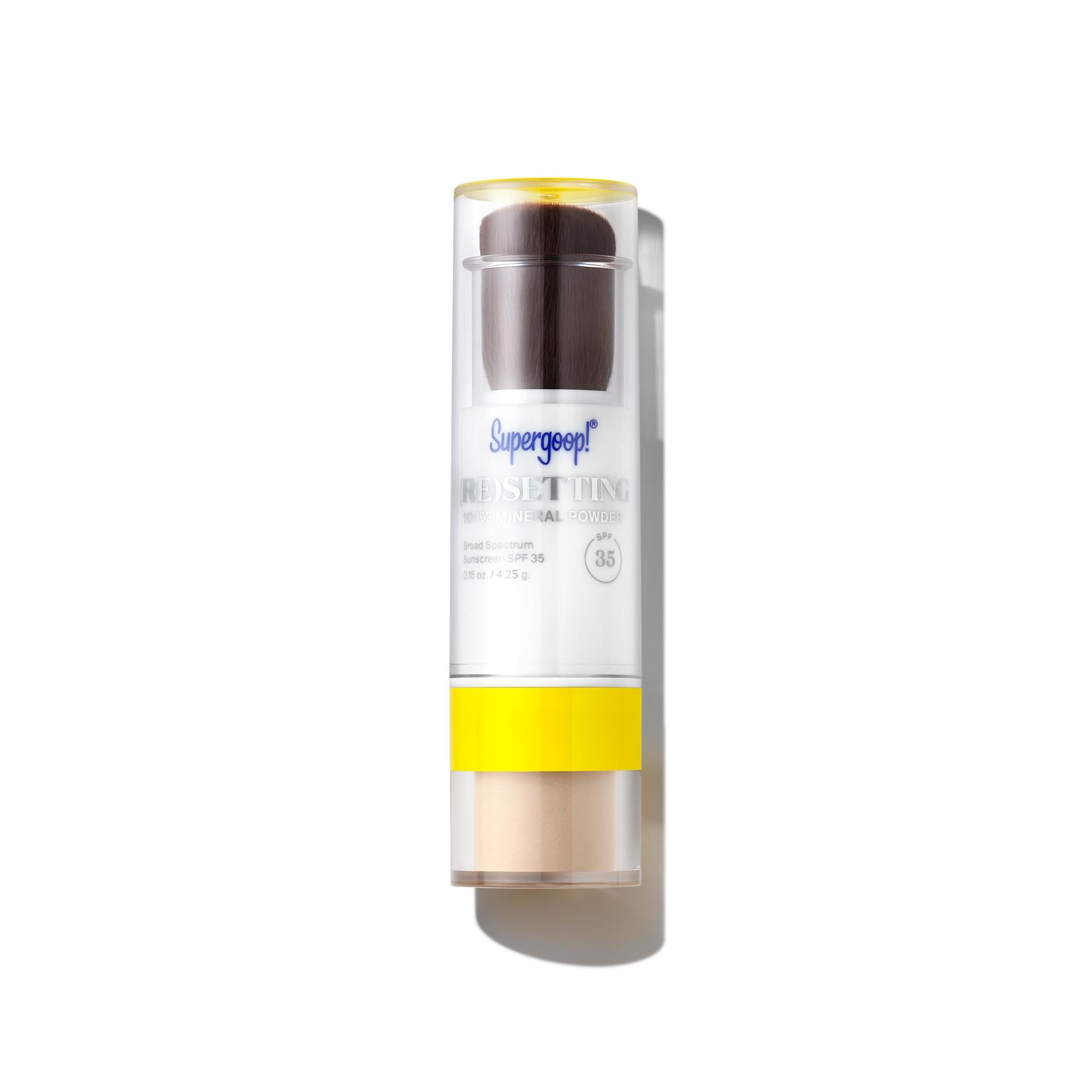 Photo 1 of Supergoop! (Re)setting 100% Mineral Powder For Makeup, Translucent - 0.15 oz - Broad Spectrum SPF 35 PA+++ Sunscreen - With Ceramides, Olive Glycerides & Coated Silica Spheres