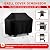 Grill Cover 58 inch, iCOVER Waterproof BBQ Gas Grill Cover, Polyester Easy On/Off, Dustproof Fade Resistant for Weber Char-Broil Nexgrill and More Grills