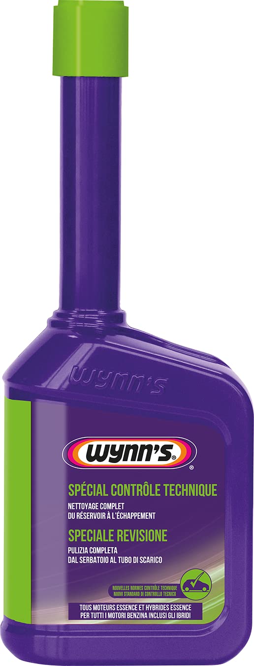 Wynn's Additive ContrôleTechnique - Nettoyant Injecteur Essence - Dégraissant Moteur - Anti Fumées Noires - 325ml