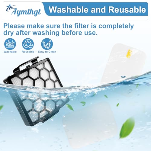 Image of ZU102 ZU100 Replacement Filter & Odor Neutralizer Cartridges Set | For Shark ZU100 ZU102 Rotator Pet Upright Vacuum, 2 Filters + 2 Foam & Filters + 2 Odor Cartridges + 1 Cleaning Brush