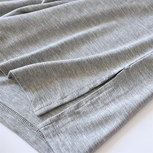 Men's Nightshirt Long & Short Sleeve Crew Neck & V Neck Modal Nightgown Loose Comfy Sleep Shirt Big & Tall Pajamas #TOP5