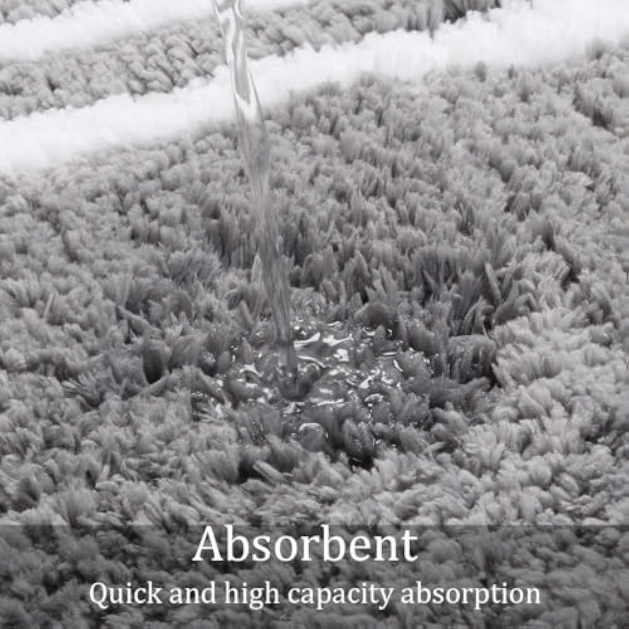 Bath Mat Water Absorbent Soft Microfiber Door Mat for Bathroom