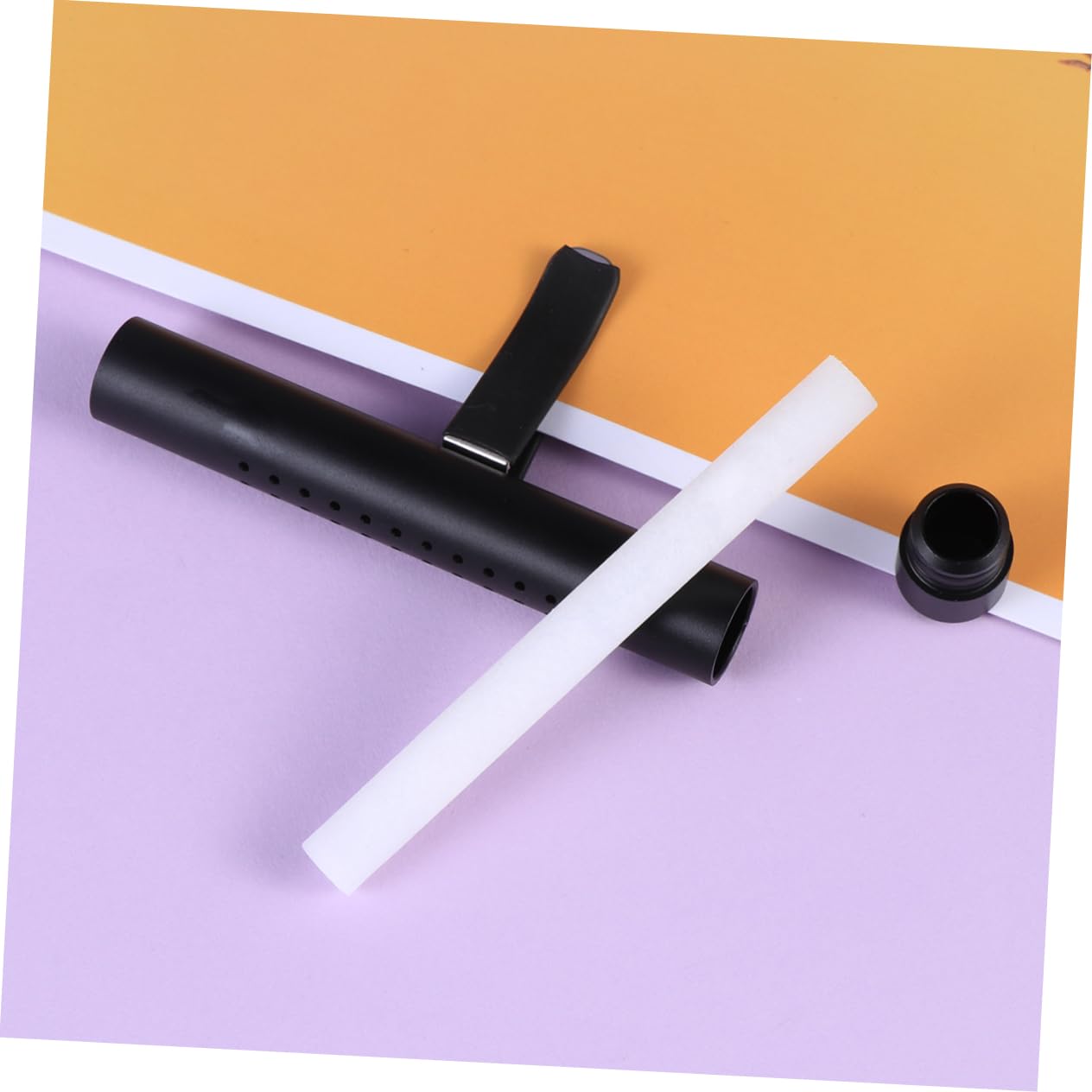 SHERCHPRY 3piezas Difusor De Aromas Para Coche Con Clip De Ventilación Ambientador De Aceite Esencial Con Varilla De Repuesto Negro Control De Fragancia Para Crear Un Encantador El