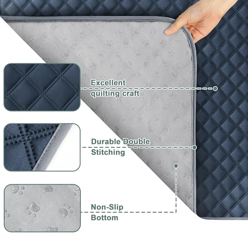 Image of Eterish Reusable Washable Pee Pads for Dogs Large /Extra Large 36'' x 41'' 2 Pack, Absorbent Pet Puppy Dog Training Pads Non-Slip, Waterproof Whelping Potty Pads for Dogs Leak-Proof