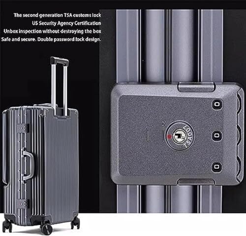 Carry On Luggages Suitcase Front Opening Suitcase Rechargeable Universal Wheel Checked Luggage Carry On Luggage Luggage Suitcases(Green-20inch 5