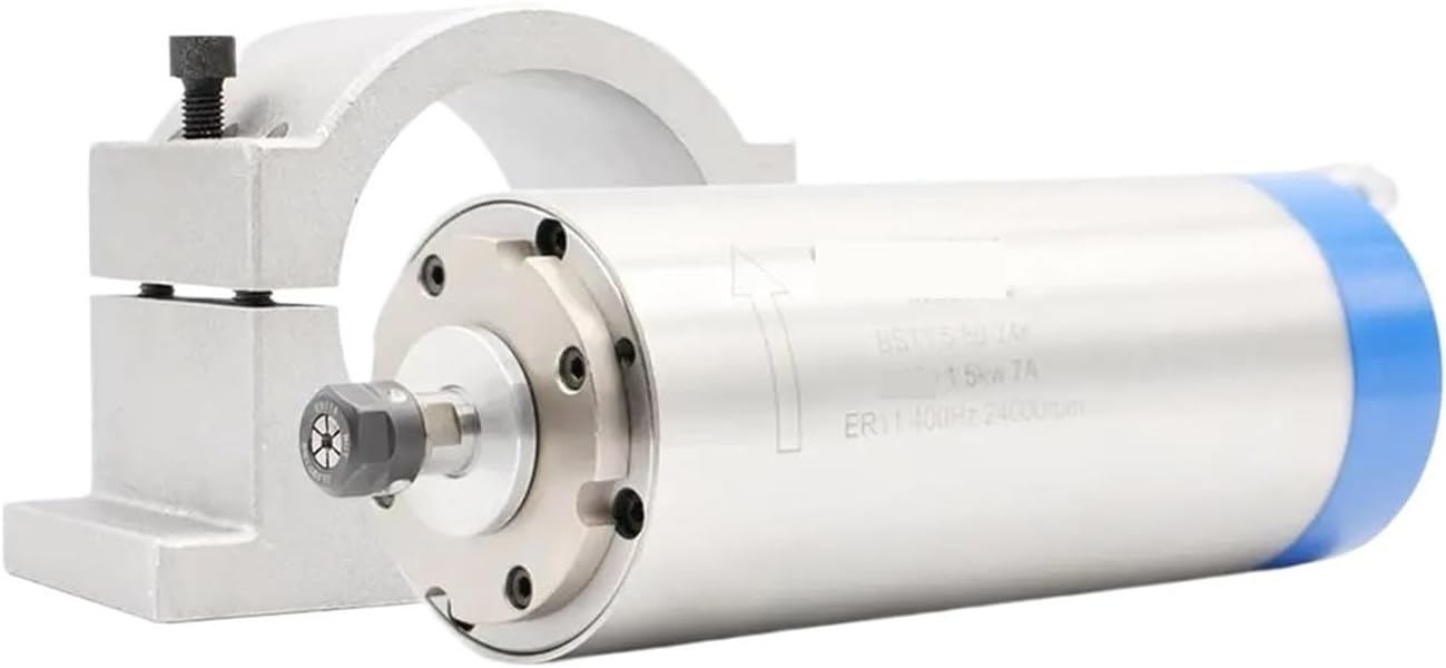 Water cooled spindle kit 1.5kw ER11 80x200mm 0.01mm precision 220v and 80mm bracket
