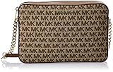 Michael Kors Jet Set, LG EW CROSSBODY para Mujer, BG/ébano, Large