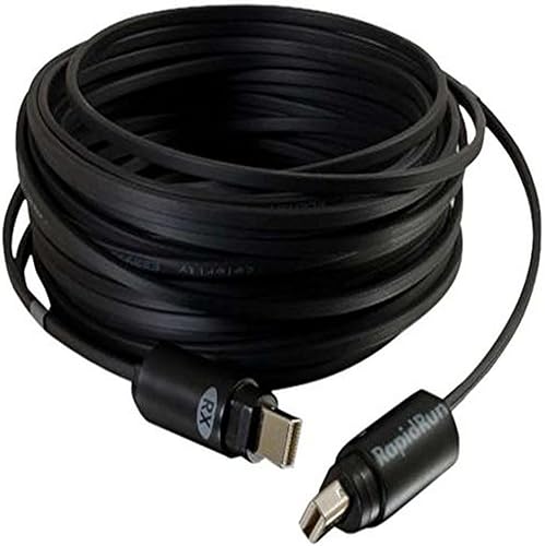 C2G 60118 RapidRun - Cable de corredor óptico Plenum, clasificación OFNP, negro (35 pies, 35.0ft)