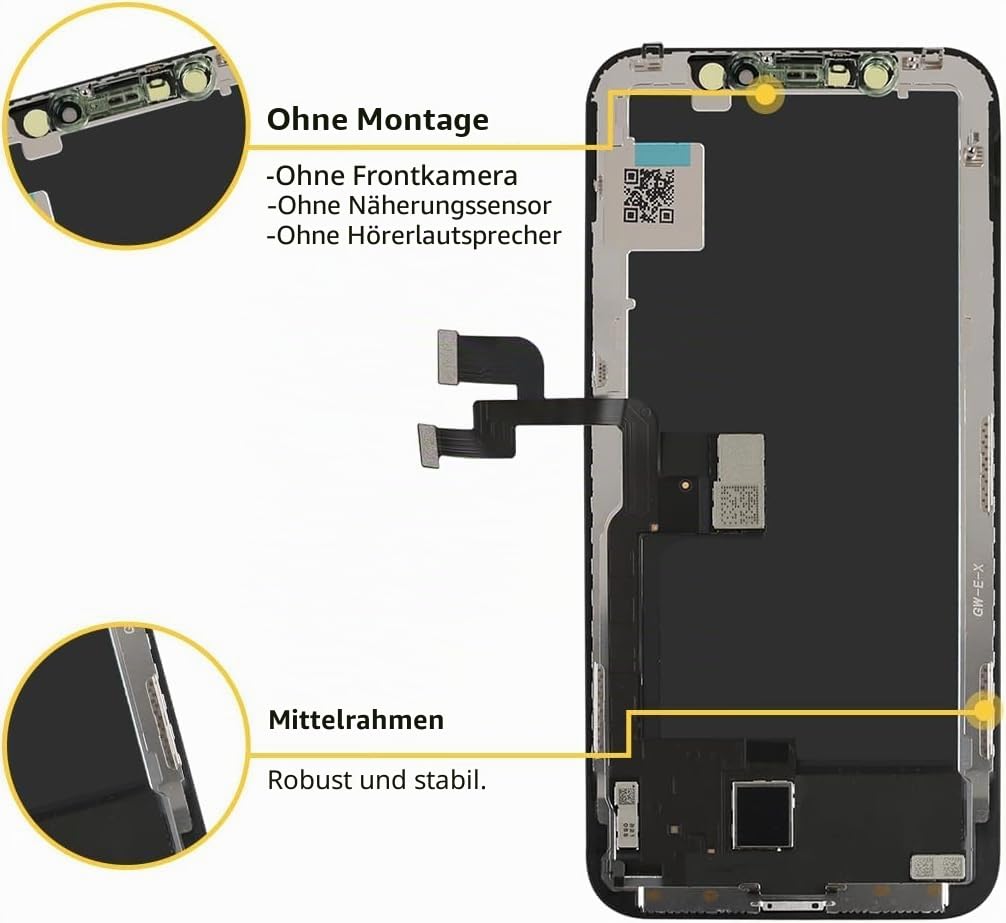 TOCOL Display Digitizer Reparaturkits für iPhone 12 Pro Max, LCD Bildschirm