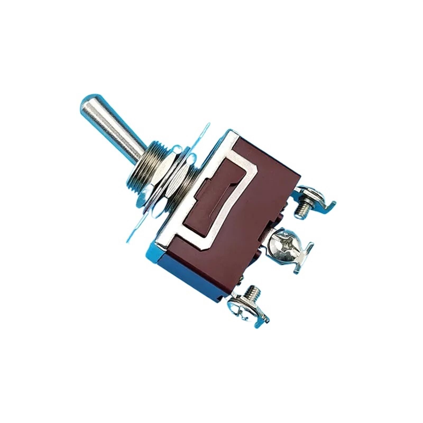 Interruttore a bilanciere da 12 mm IP22 KN3C-102 Perno a vite 3 Interruttore a pulsante a 2 velocità con cappuccio impermeabile Punto argento in legno incollato