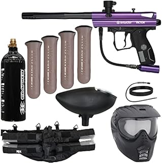 Action Village Kingman Spyder Epic Paintball Gun Package Kit (Victor) (Purple)