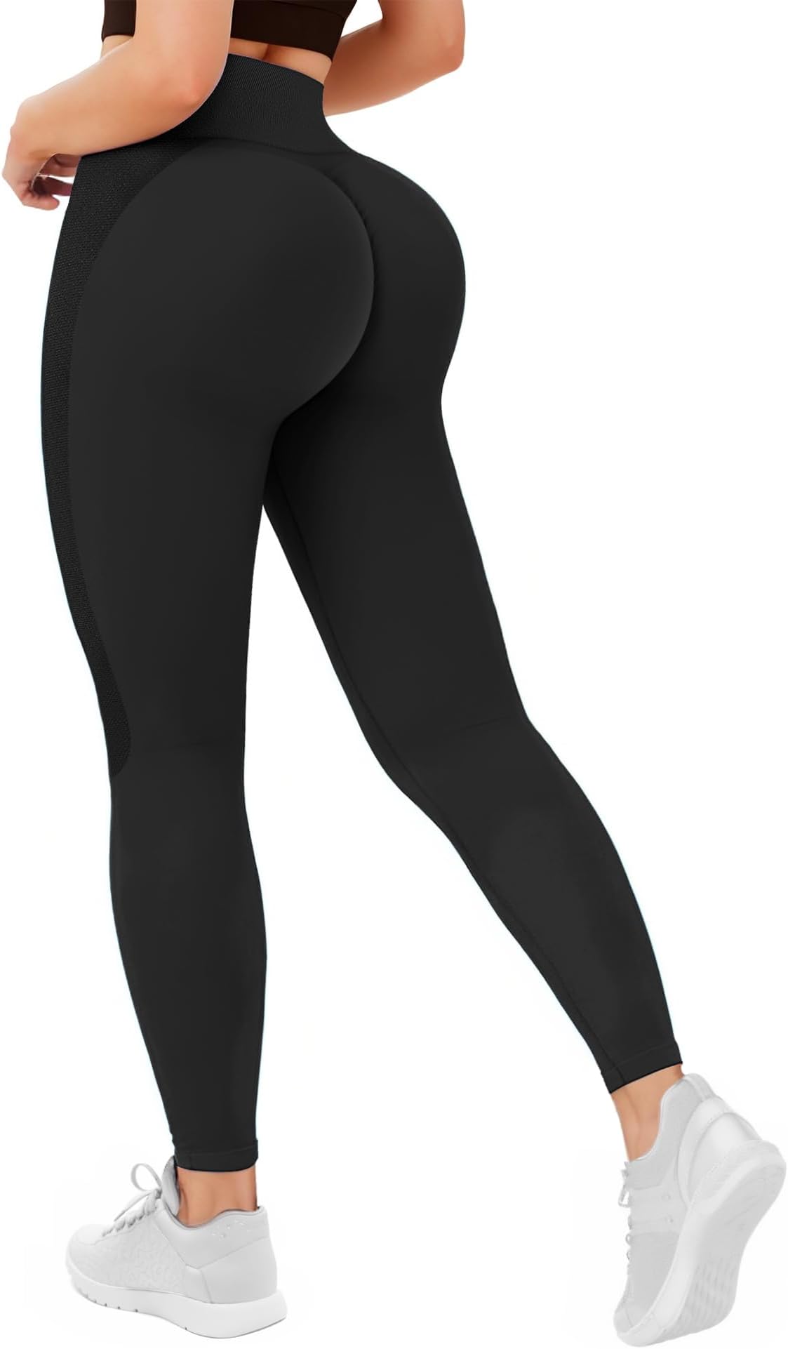 BuautyWorkout Leggings for Women High Waisted Scrunch Booty Lifting Tights Seamless Yoga Fitness Leggings Pants Gym Clothes