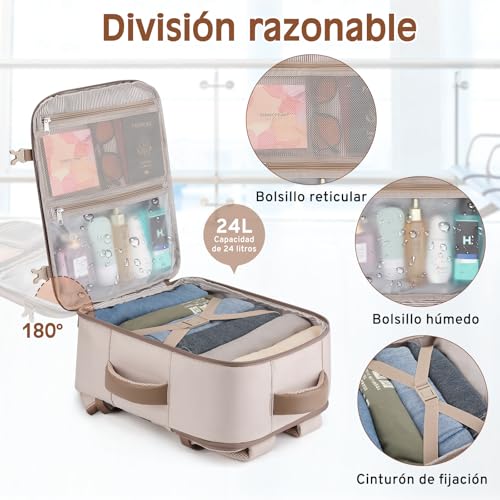 Mochila de mano impermeable 40x30x20 con multiples bolsillos para ryanair 3