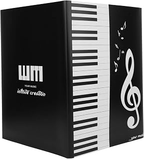 Drfeify Music Score Folder A4 4 Pages for Piano Storage