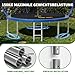 JUMMICO Trampolin Outdoor Ø 183/220/290/360 cm Komplettset mit Sicherheitsnetz, Randabdeckung & Montagezubehör, Rundes Gartentrampolin für Kinder