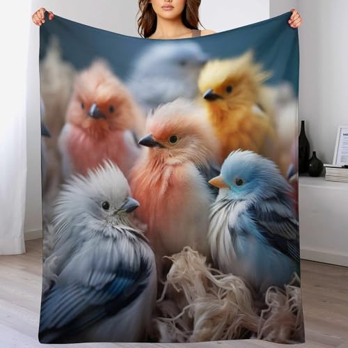 Couverture poulet en flanelle polaire 130x180 cm pour canapé - 2
