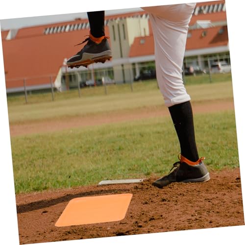 Plaque de baseball orange robuste évite les glissades set de base portable