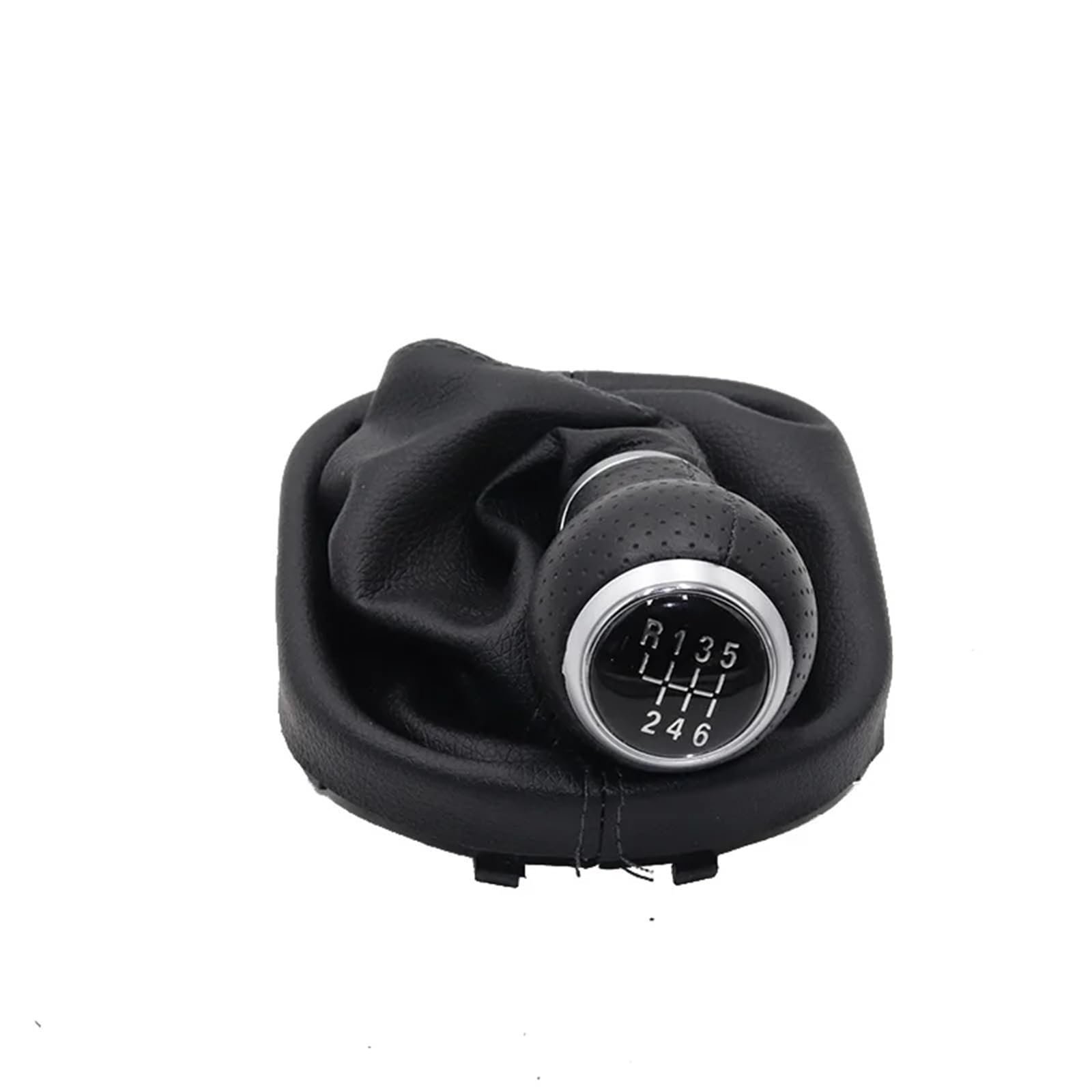 HSUKIHO Car Shift Knob Cover for VW for Touran for Caddy MK2 (2003-2010) (2004-2009) 5/6 Speed Car Shift Gear Knob Lever Gaitor Boot Cover(6 Speed Type 6)