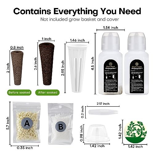 Ahopegarden Kit de sementes para Aerogarden para sistema de cultivo hidropônico Gardencube, kit de c