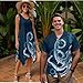 Boatee Gothic Octopus Matching Couples Outfits Fashionable Beach Vacation Clothes for Women with Pockets 4-Way Stretch Fit for Outdoor Picnic Soft and Comfortable