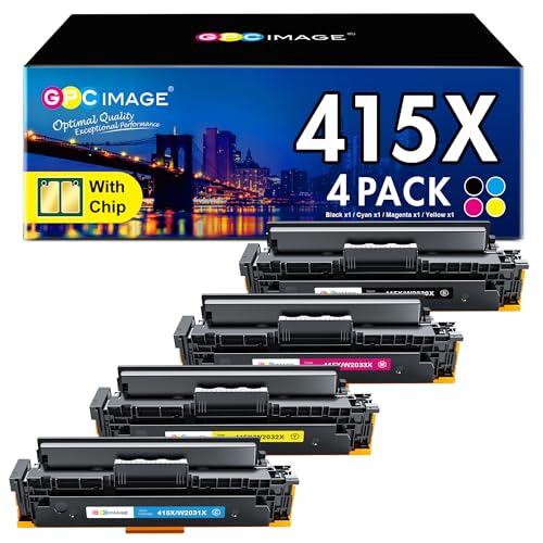 Toner HP 415X multipack à puce GPC Image pour des impressions laser fluides sur LaserJet M479
