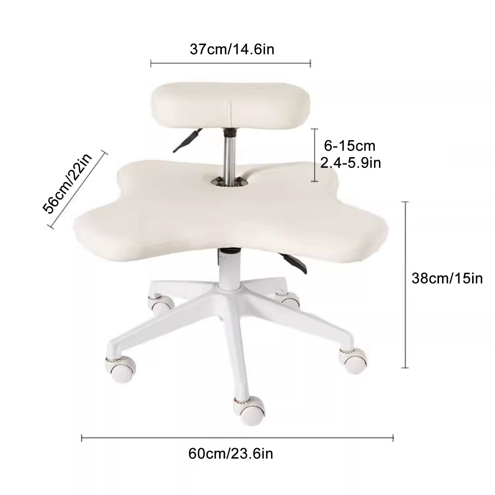 ASerZenith Kniestuhl Höhenverstellbar - Ergonomischer Bürostuhl Mit Gekreuzten Beinen