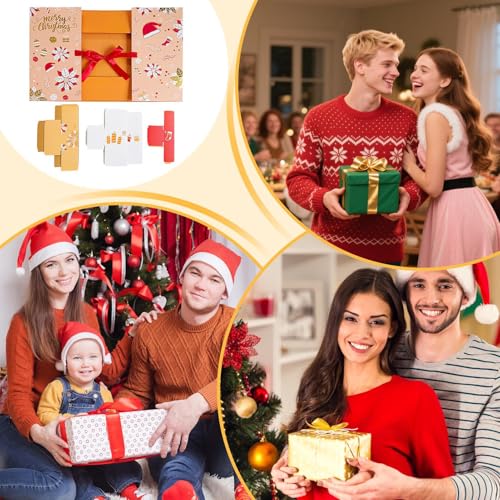 Boîtes en papier pour compte à rebours de Noël : décoration de table