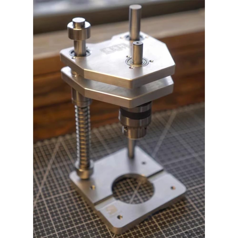 Toplionace Soporte Vertical Auxiliar para Taladro Eléctrico, Perfil de Aluminio, Soporte para Taladro de Columna para Carpintería. (Estándar)