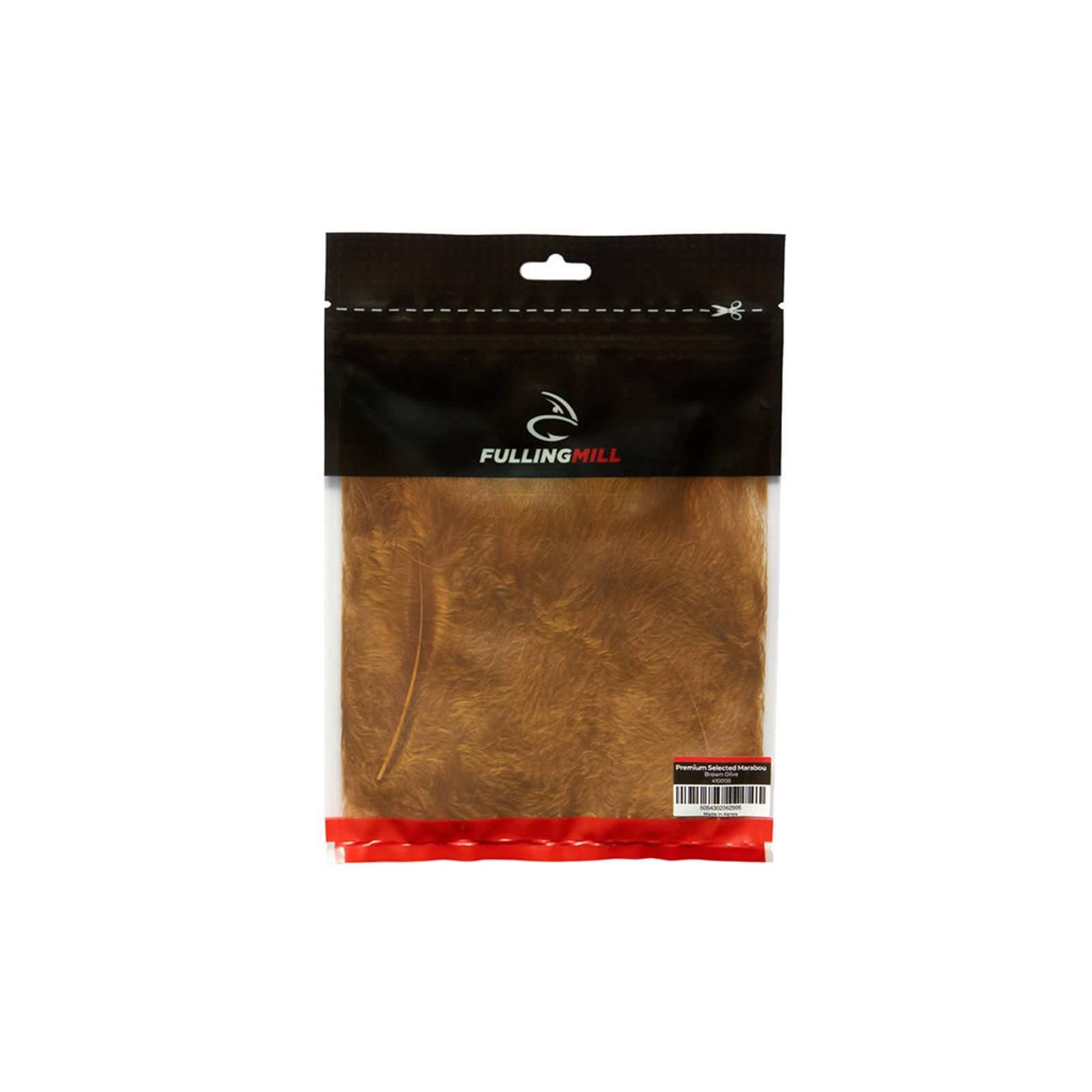 Fulling Mill Premium Marabou Blood Feathers (Brown Olive)