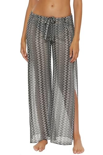 BECCA womens Granite Bay Pants, Casual, High Side Slits, Beach Cover Ups for Women