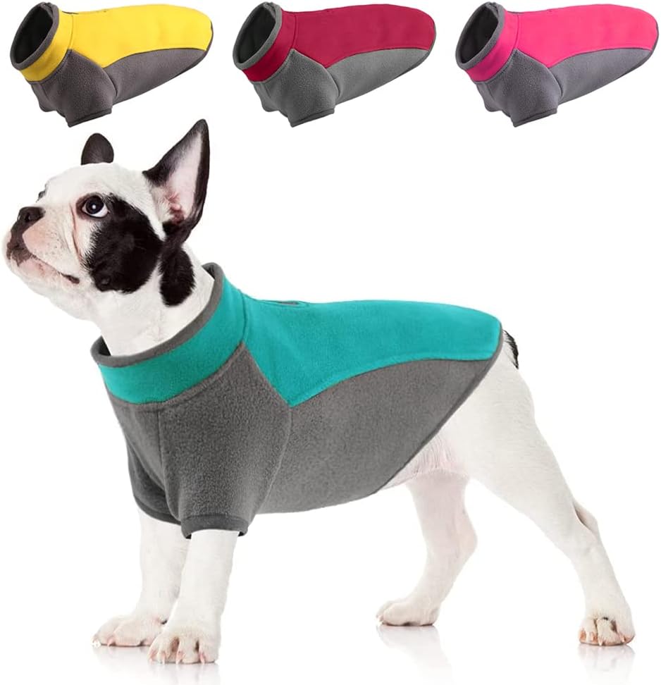 AOCZZ Fleece Dog Jacket Dog Vests for Winter Fleece Warm Dog Coat for Cold Weather Lightweight Dog Jacket for Small Medium Dogs Soft Dog…