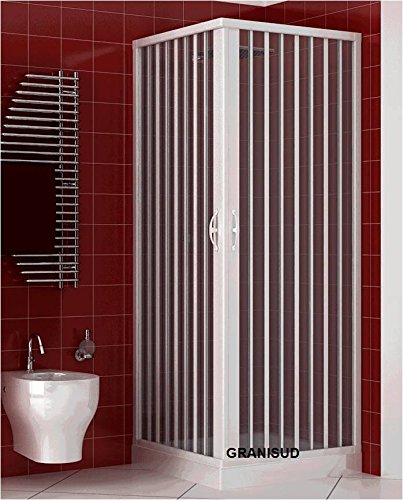 L R - Acquario - Cabine de douche en PVCOuverture centrale, cm 90x90 - H 185