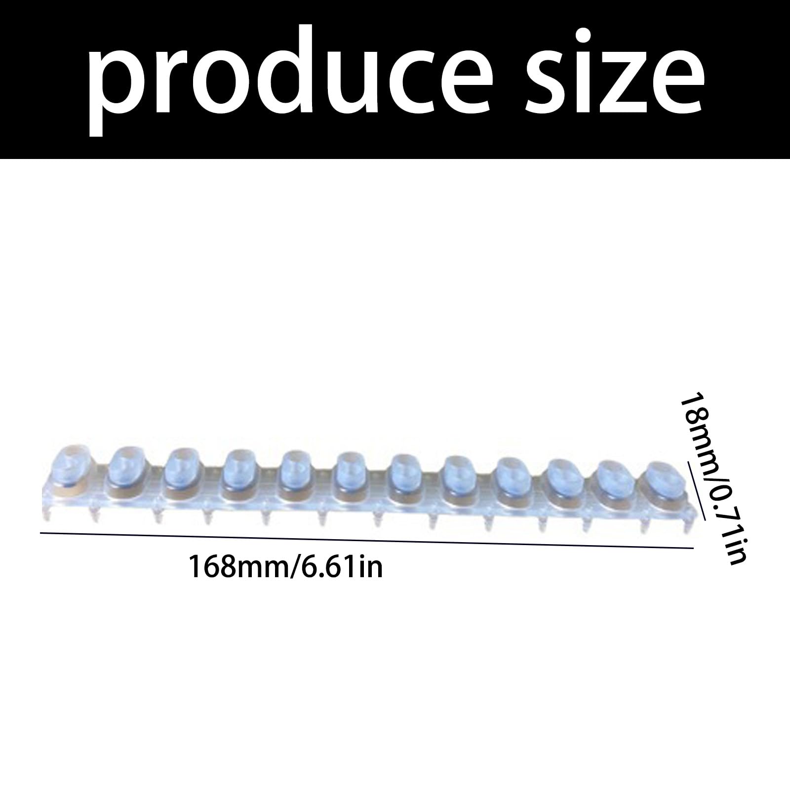 Contatti Strisce in gomma Pulsante in silicone Gomma conduttiva resistente alla temperatura per la manutenzione strumenti elettronici Parte conduttiva in silicone