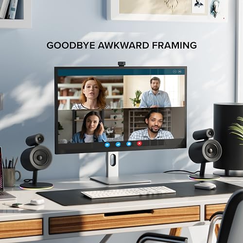 Image of ALOGIC Clarity Max Pro 32 inch 4K UHD Monitor with 8MP Webcam, USB-C with 65W Power Delivery, IPS Display, HDMI 2.1, DisplayPort 1.4, USB Hub, Compatible with Mac & Windows | 32-Inch 4K Ips Display, 8MP Retractable Webcam, USB-C 65W Pd, HDMI 2.1, Dp 1.4, 2x USB-a Hub, 60hz