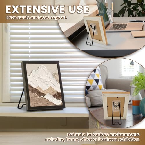 Image of 6Pcs Picture Frame Bracket with Self Adhesive Picture Stand,Stable Frame Stand,Practical Easel Back Easy to Install for Home Office Displays