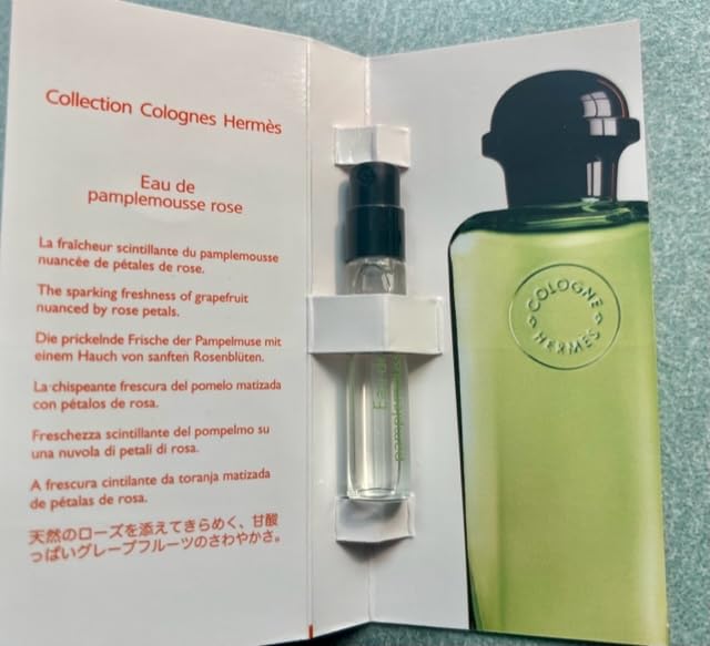 Hermes Eau De Pamplemousse Rose 2 Ml Sampler