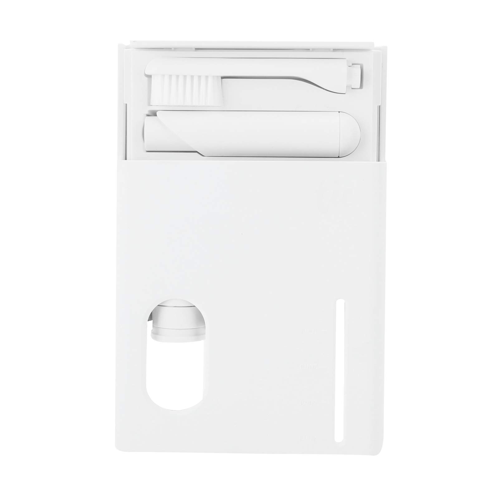 Cocoarm Set de Cuidado Bucal Portátil Kit de Viaje Organizador de Artículos de Tocador ABS 11,3 X 9,7 X 4 Cm con Espejo para Cepillo de Dientes Caja de Almacenamiento de Botellas de Pasta de Dientes