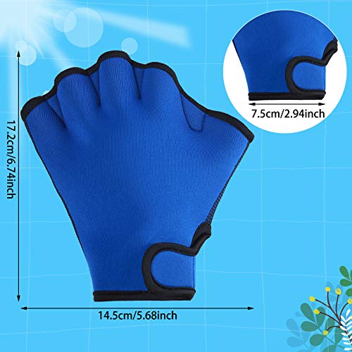 image for Sumind 3 Pairs Aquatic Gloves Swim Training Gloves Waterproof Webbed S
