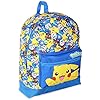 Pokemon Schooltas Voor Kinderen, Pikachu Rugzak met Litten, Rowlet en Popplio, Schooltas Blauw, Fun Sporttas Kind, Leuke…