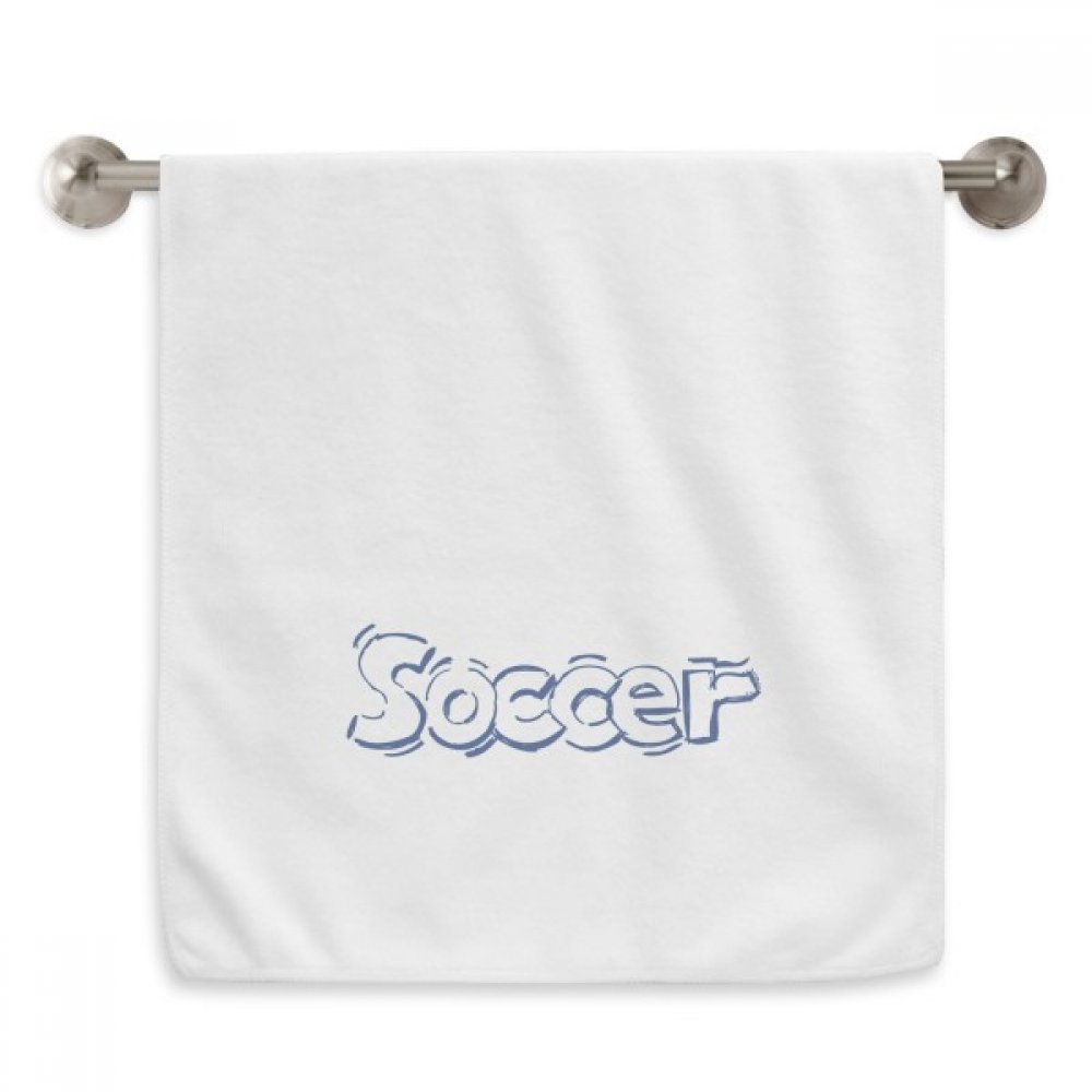 Serviettes bleu de football motif diadème blanches en taille 13x29 pouces