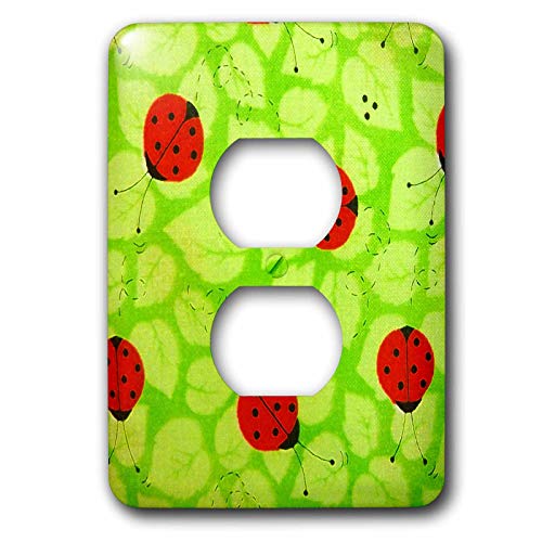 Plaque de prise coccinelle décorative 15 cm pour chambre d'enfant