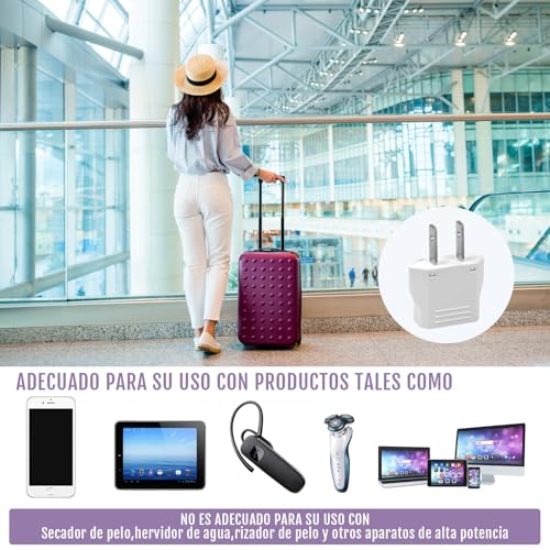 Adaptador de corriente europeo a mexicano 15 Imagen adicional