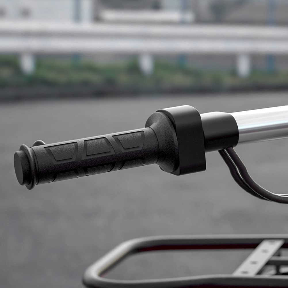 Empuñaduras de motocicleta con calefacción eléctrica para manillar ATV de 22 mm de diámetro, empuñaduras de manillar con termostato inteligente uniVe/r*sal, color negro