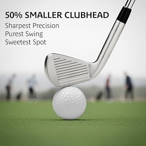 Miniatura 9 de Hierro de golf de entrenamiento  Entrenador de swing de golf y entrenador de tempo  Ayuda de entrenamiento de hierro con cara de palo más pequeña