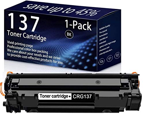 1 Pack Black Cartridge 137 Toner Cartridge Compatible Replacement for Canon ImageClass MF212w,MF217w,MF229dw,MF236n,MF247dw,MF249dw,D570,MF210 Series, MF240 Series Printers Ink Cartridge,by Boronink.