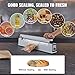 VEVOR Impulse Sealer 16 inch, Manual Heat Sealing Machine with Adjustable Heating Mode, Aluminum Shrink Wrap Bag Sealers for Plastic Mylar PE PP Bags, Portable Poly Bag Sealer with Extra Replace Kit