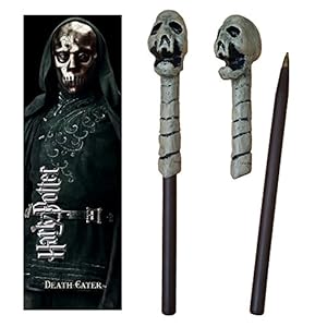 The Noble Collection Death Eater (skull) Wand Pen and Bookmark