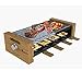 Cecotec Raclette Cheese&Grill 8400 Wood MixGrill. Raclette in legno con grill da 1200 W e griglia superiore mista, Include 8 Padelle, Apoggi Antiscivolo